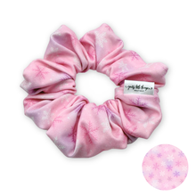 Load image into Gallery viewer, Pink Snowflake - Scrunchie (Adult) - 3 for $30
