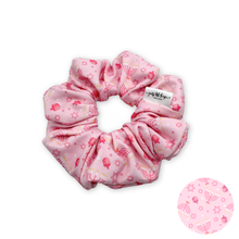 Load image into Gallery viewer, Pink Menorah - Hanukkah - Scrunchie (Child) - 3 for $30
