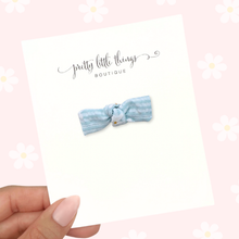 Load image into Gallery viewer, Lil’ Knots -  Blue - Seersucker Daisies
