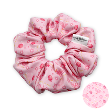 Load image into Gallery viewer, Pink Menorah - Hanukkah - Scrunchie (Adult) - 3 for $30
