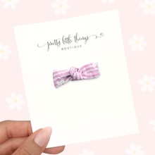 Load image into Gallery viewer, Lil’ Knots -  Pink - Seersucker Daisies
