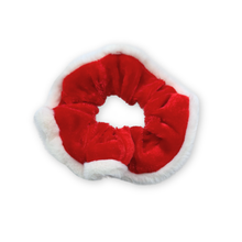 Load image into Gallery viewer, Santa Hat - Scrunchie (Child) - 3 for $30
