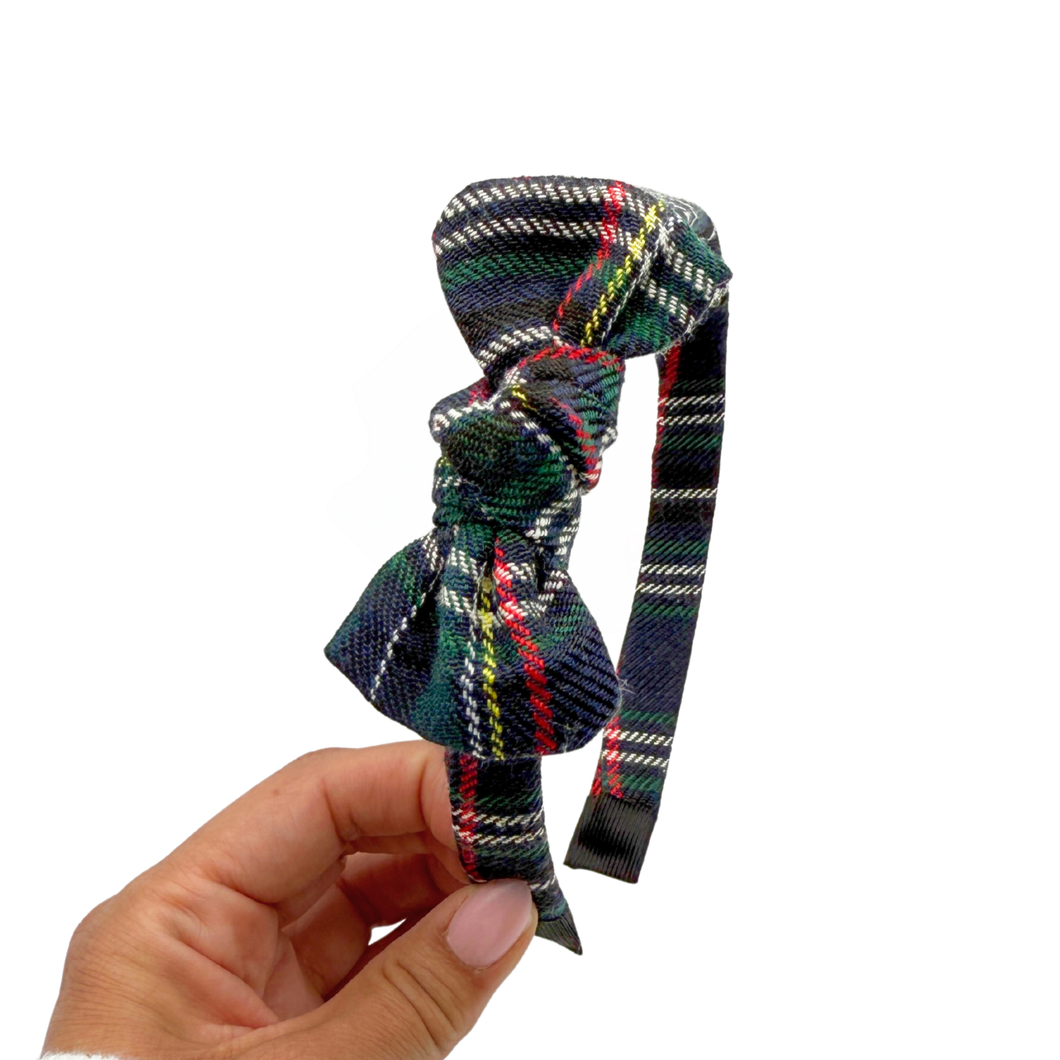 Tartan Headband - Green
