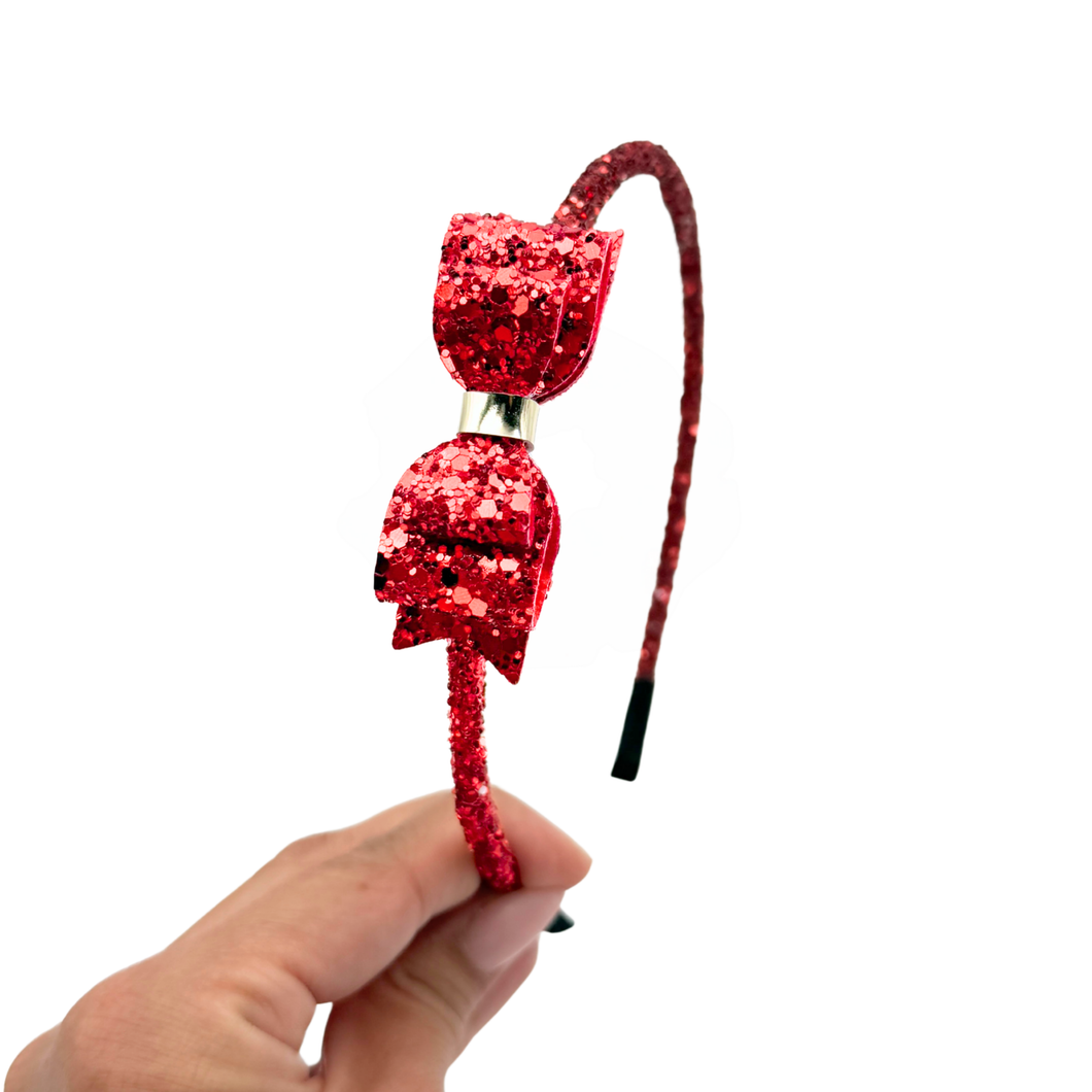 Glitter Headband - Red - Isla Headband