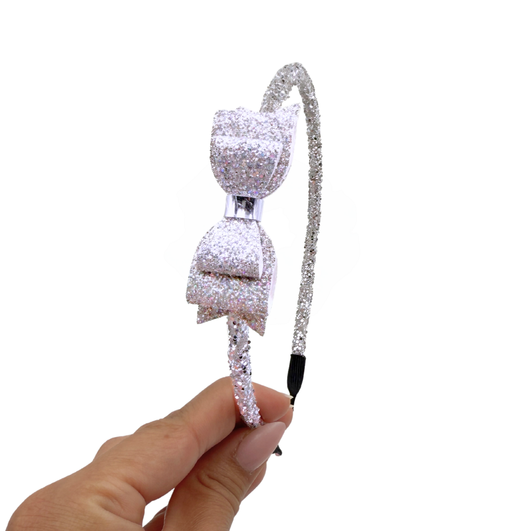 Glitter Headband - Silver - Isla Headband
