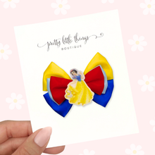 Load image into Gallery viewer, Apple Princess - Layered Silk Bow - 3.5”
