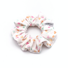 Load image into Gallery viewer, Colourful Hearts - Scrunchie (Child) - 3 for $30
