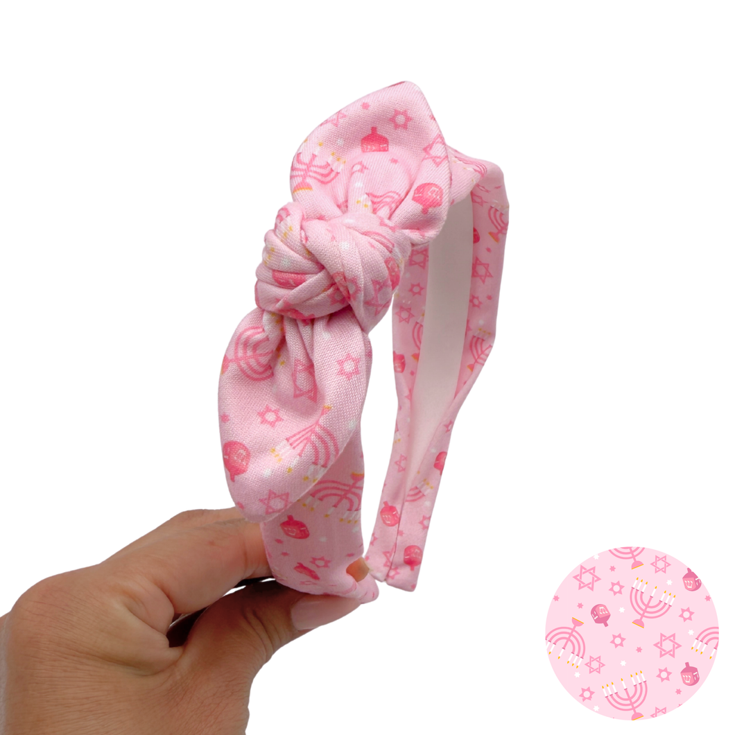 Pink Menorah - Hanukkah - Isla Headband