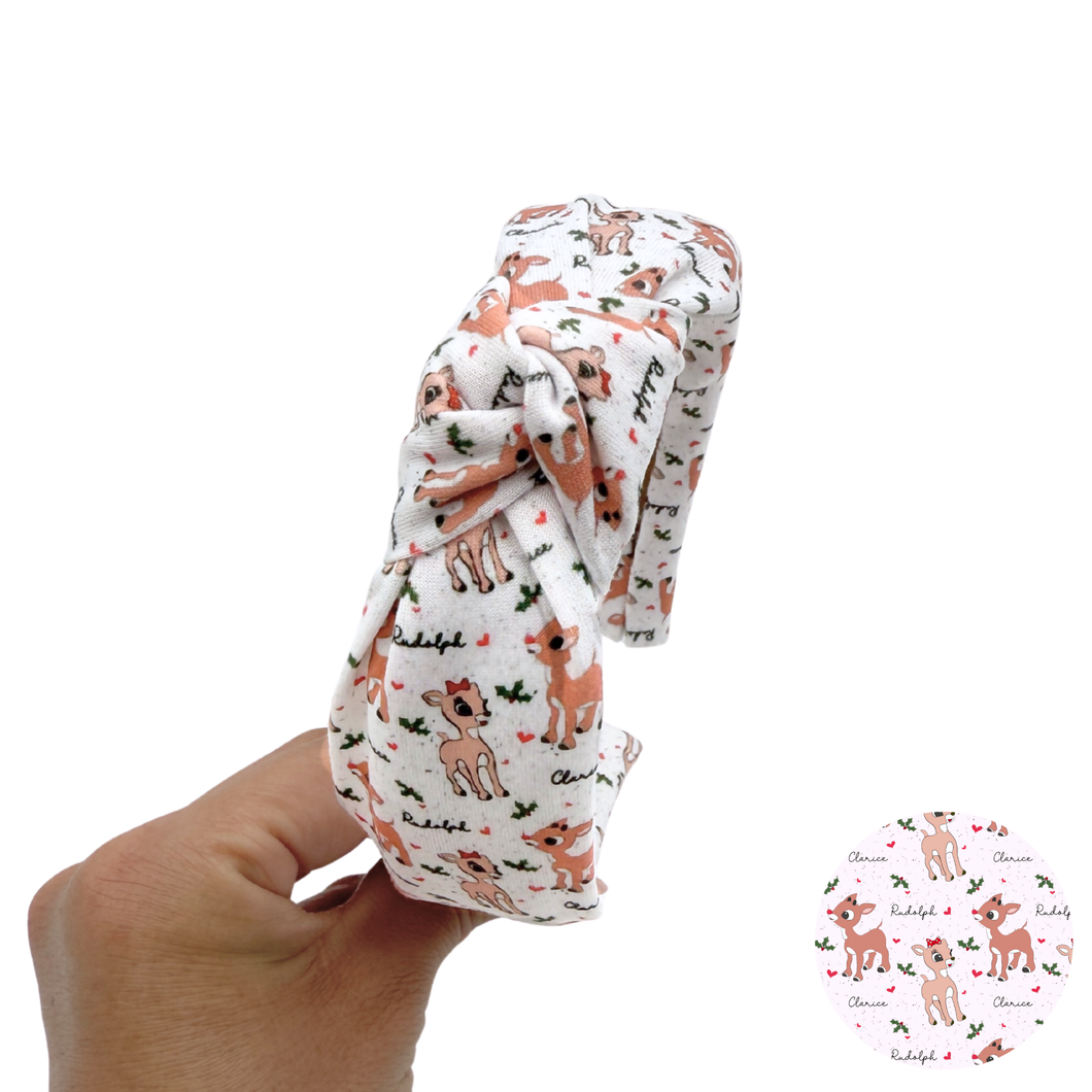 Reindeer Love - Knot Headband (Parcel Shipping Only)