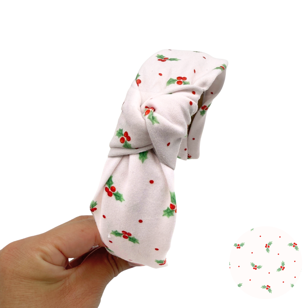 Holly Jolly Christmas - Knot Headband (Parcel Shipping Only)