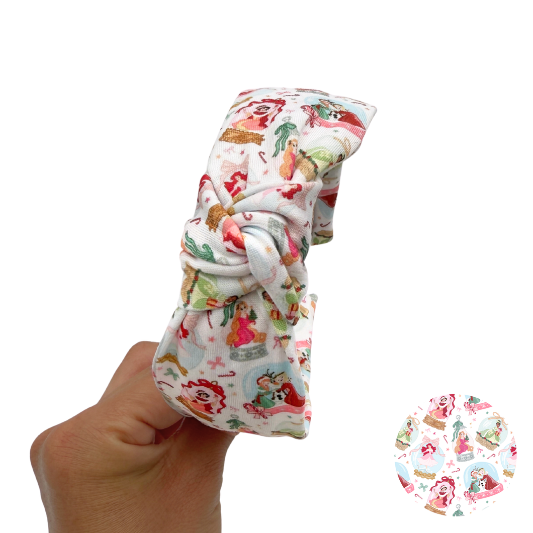 Princess Snowglobes - Knot Headband (Parcel Shipping Only)