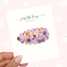 Load image into Gallery viewer, Purple Ghosts- Snap Clip - 3 for $10
