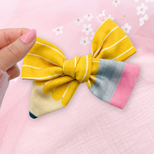 Load image into Gallery viewer, Pencil Perfection - Yellow - Handtied Bow

