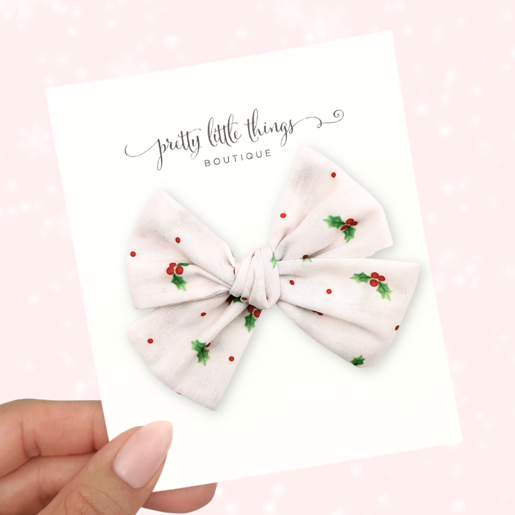 Holly Jolly Christmas - Nola Handtied Bow 3.75”