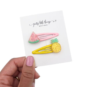 Pineapple / Watermelon Glam  - Set of 2