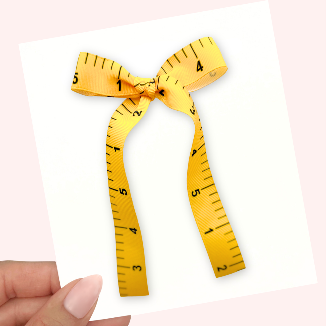 Ruler - Ribbon Bow - Long Tailed