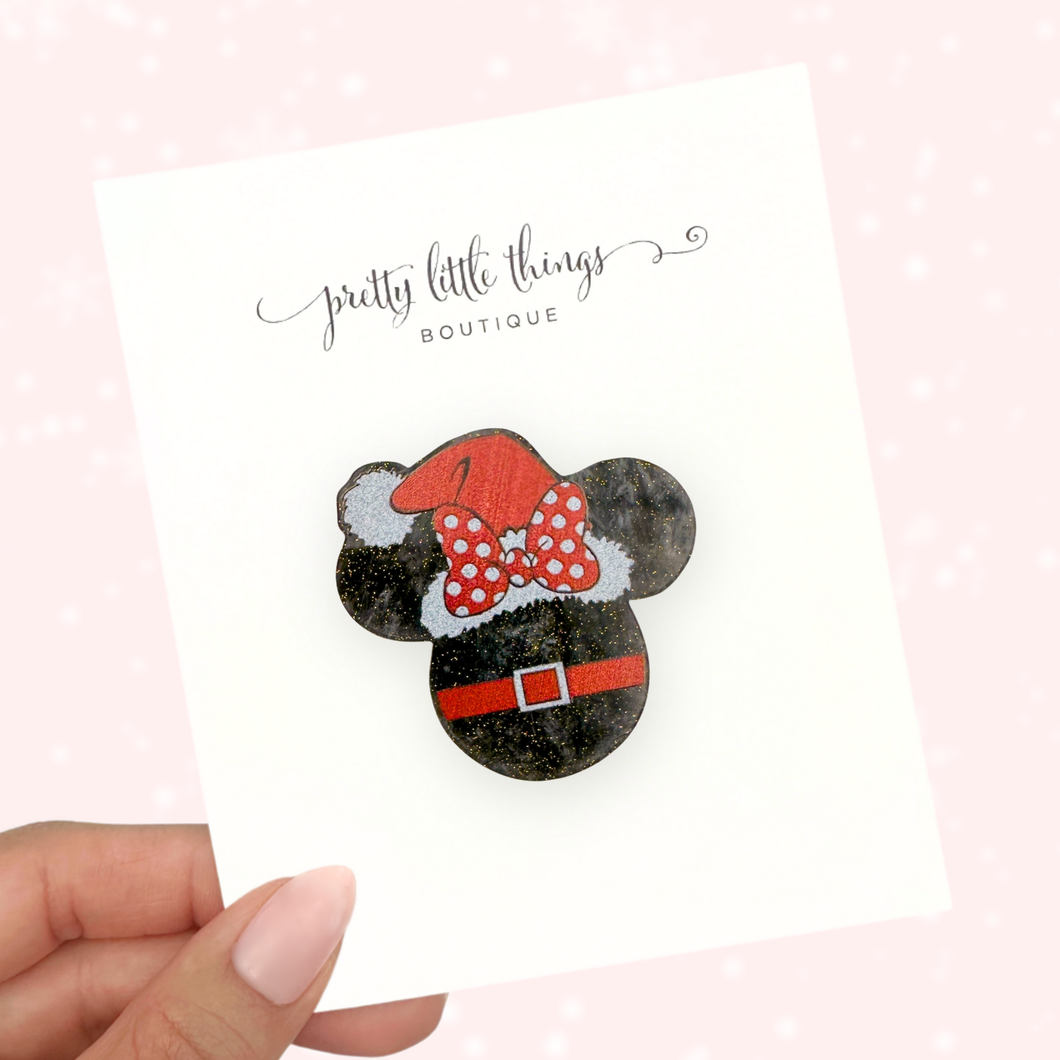 MM Silhouette Santa Hat - Acrylic Clip - 2