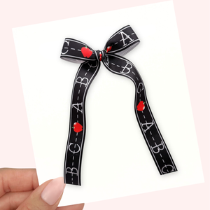 Chalkboard - Ribbon Bow - Long Tailed