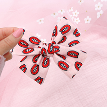 Load image into Gallery viewer, Pink Hockey - Nola Handtied Bow 3.75"
