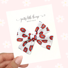 Load image into Gallery viewer, Go Habs Go! - Nola Handtied Bow 3.75"
