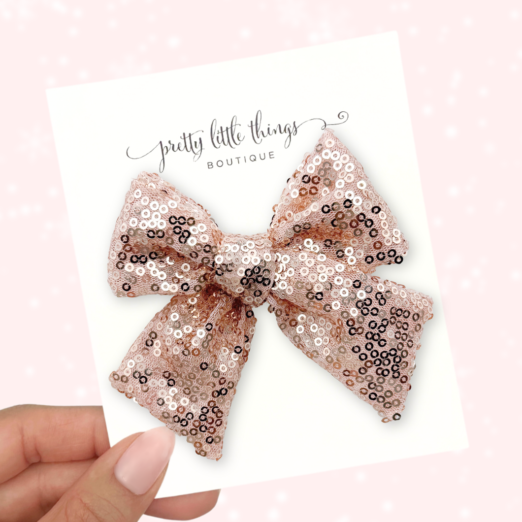 Glam Holiday Sequin - Champagne - 5”