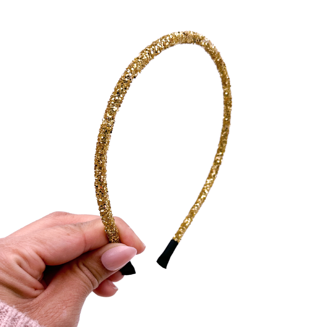 Glitter Headband - 14K Gold