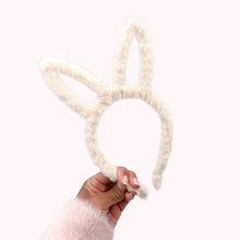 Load image into Gallery viewer, Furry Bunny Ears - Cream
