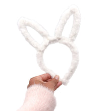 Load image into Gallery viewer, Furry Bunny Ears - White
