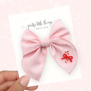 Candy Cane - Fable Bow 6"