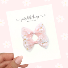 Load image into Gallery viewer, Tulle Daisies - Pink - Pigtail Set

