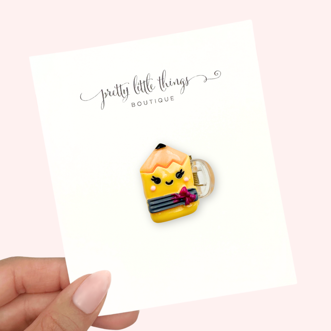 Happy Pencil- Claw Clip (parcel shipping only)