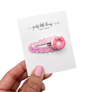 Donut - Hot Pink - Open Snap Clip