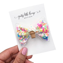 Load image into Gallery viewer, Ice Cream Confetti - Shaker Bow - 3.5”
