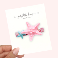 Load image into Gallery viewer, Under the Sea - 5.5cm Bar Clip (small starfish color may vary)
