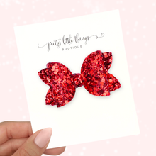 Load image into Gallery viewer, Red Glitter - Corrina 2.5”
