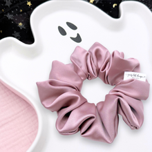 Load image into Gallery viewer, Luxe Satin - Mauve - Scrunchie (Child) - 3 for $30
