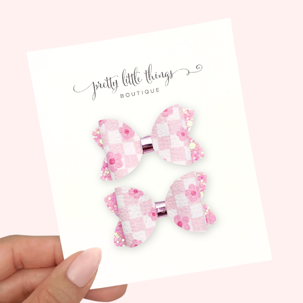 Groovy Floral - Micro Pigtails 1.72”