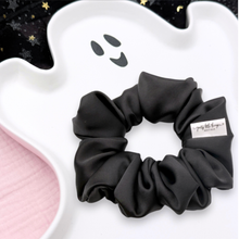 Load image into Gallery viewer, Luxe Satin - Black - Scrunchie (Adult) - 3 for $30
