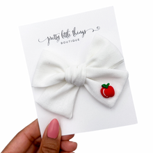 Load image into Gallery viewer, Apple of my Eye - Nola Handtied Bow 3.75”
