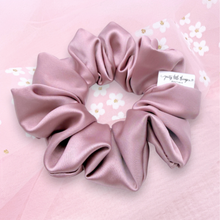 Load image into Gallery viewer, Luxe Satin - Mauve - Scrunchie (Adult) - 3 for $30
