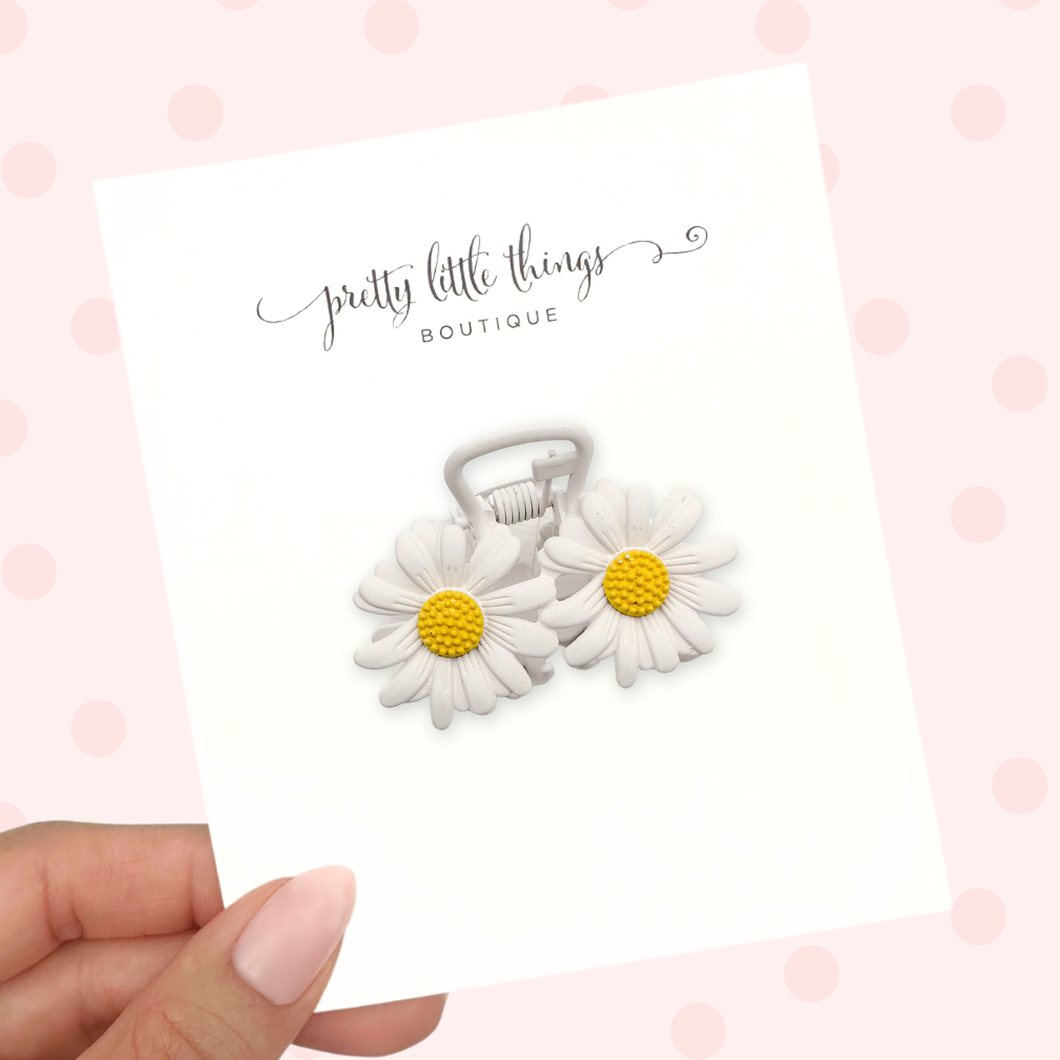 Daisy Claw Clip - Metal - Double (parcel shipping only)