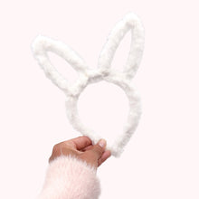 Load image into Gallery viewer, Furry Bunny Ears - White
