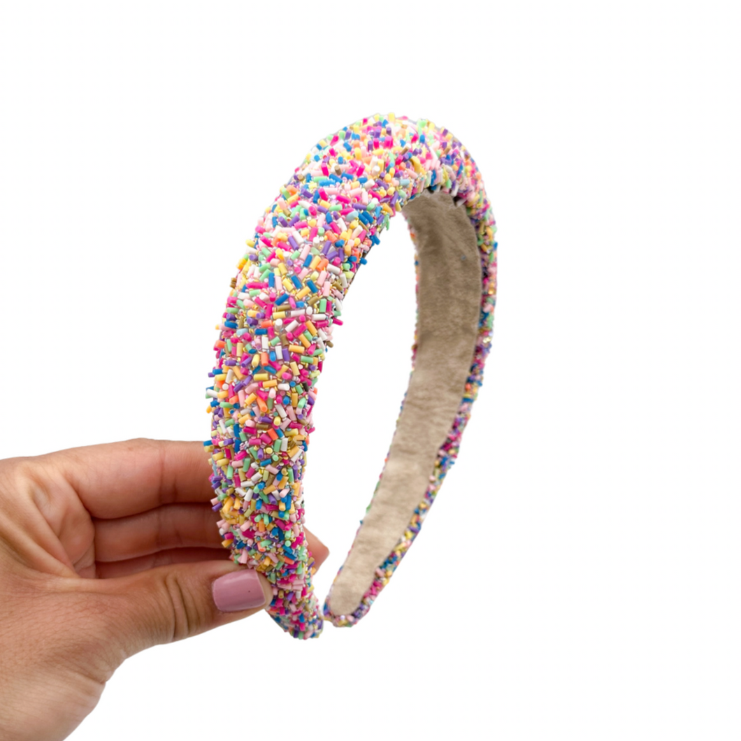 Oversized Sprinkle Headband - must go parcel shipping