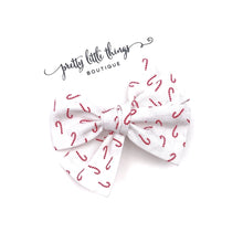 Load image into Gallery viewer, Classic Candy Cane - Nola Handtied Bow 3.75”
