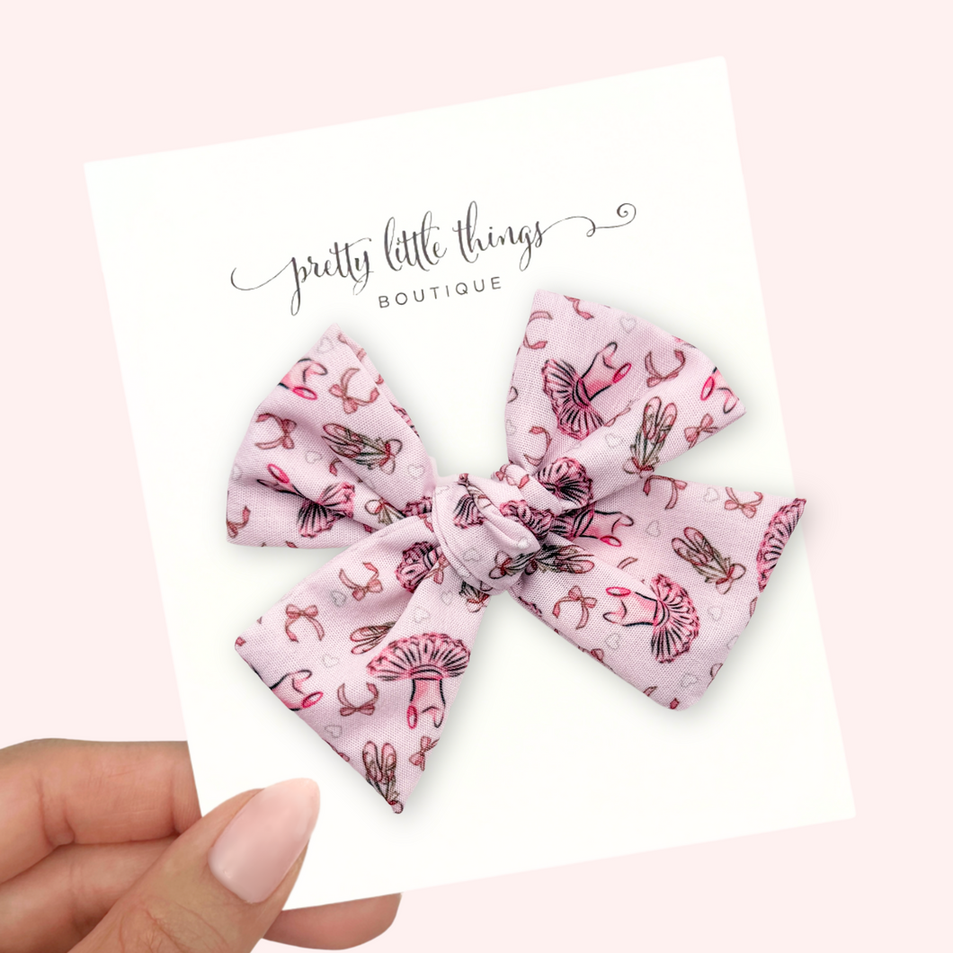 Ballet Time - Nola Handtied Bow 3.75”