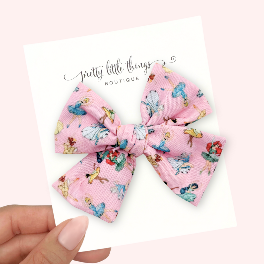 Ballet Princesses - Nola Handtied Bow 3.75”