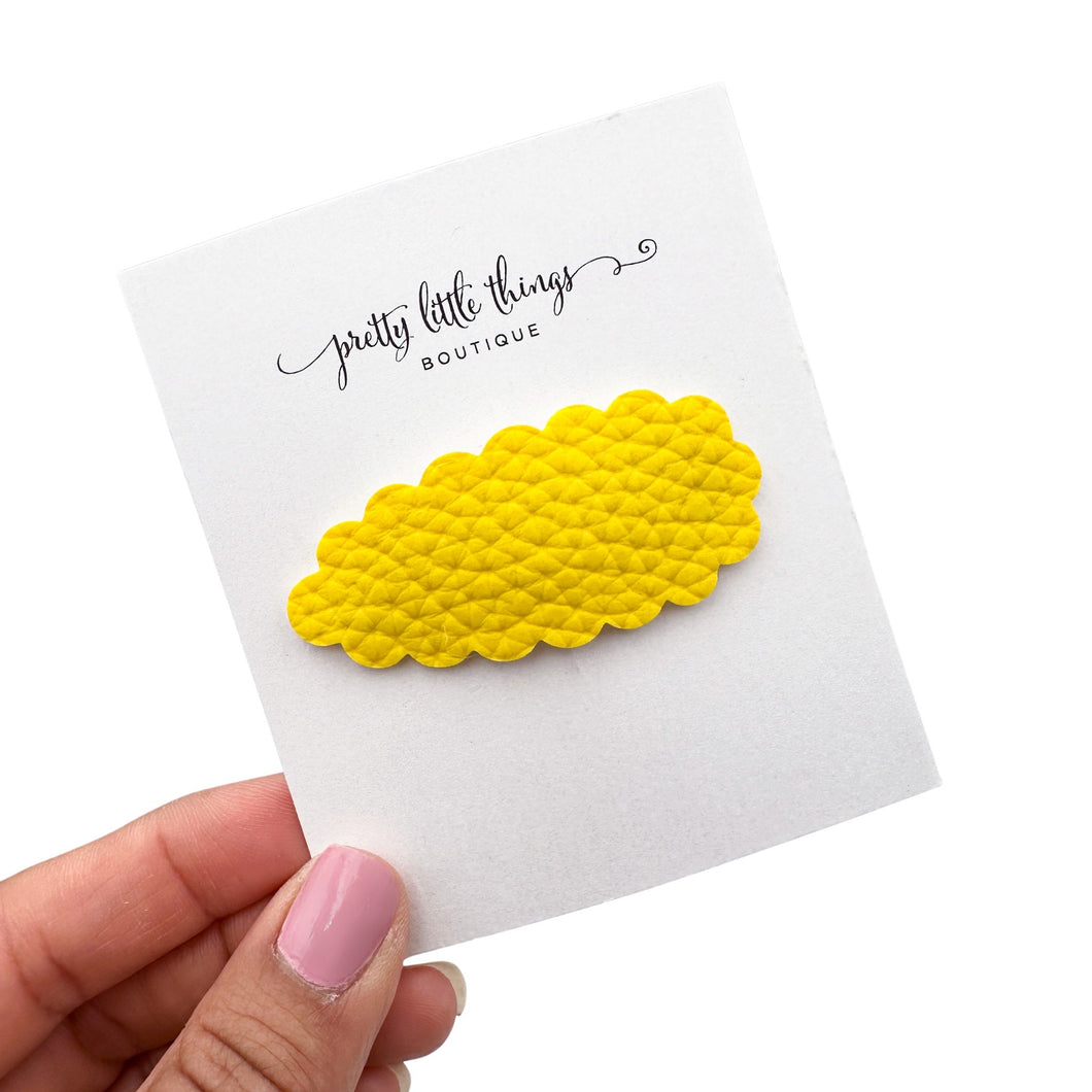Lemon Yellow - Snap Clip 2.25” (3 for $10)