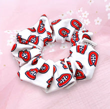 Load image into Gallery viewer, White Hockey - Scrunchie (Adult)- 3 for $30
