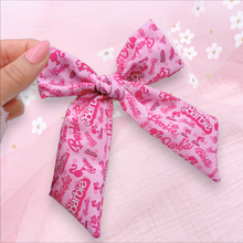 Load image into Gallery viewer, Pink Doll - Long Tailed - Nola Handtied Bow
