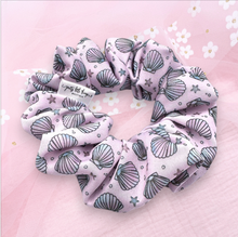 Load image into Gallery viewer, Purple Seashells - Waterproof Scrunchie (Adult) - 3 for $30
